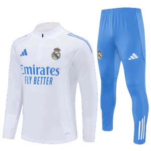 חליפת אימון ארוכה ריאל מדריד לבן